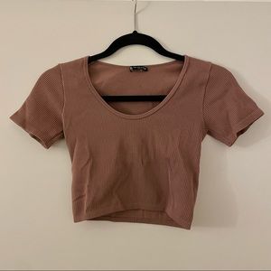 [SOLD] Zara Brown Crop Top